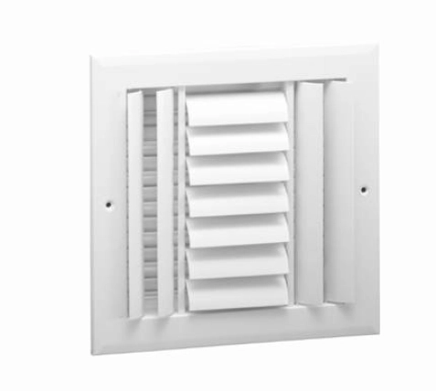 AL273 — Adjustable Three-Way, Curved Blade Sidewall Register with Multi-Louver Damper Product Image
